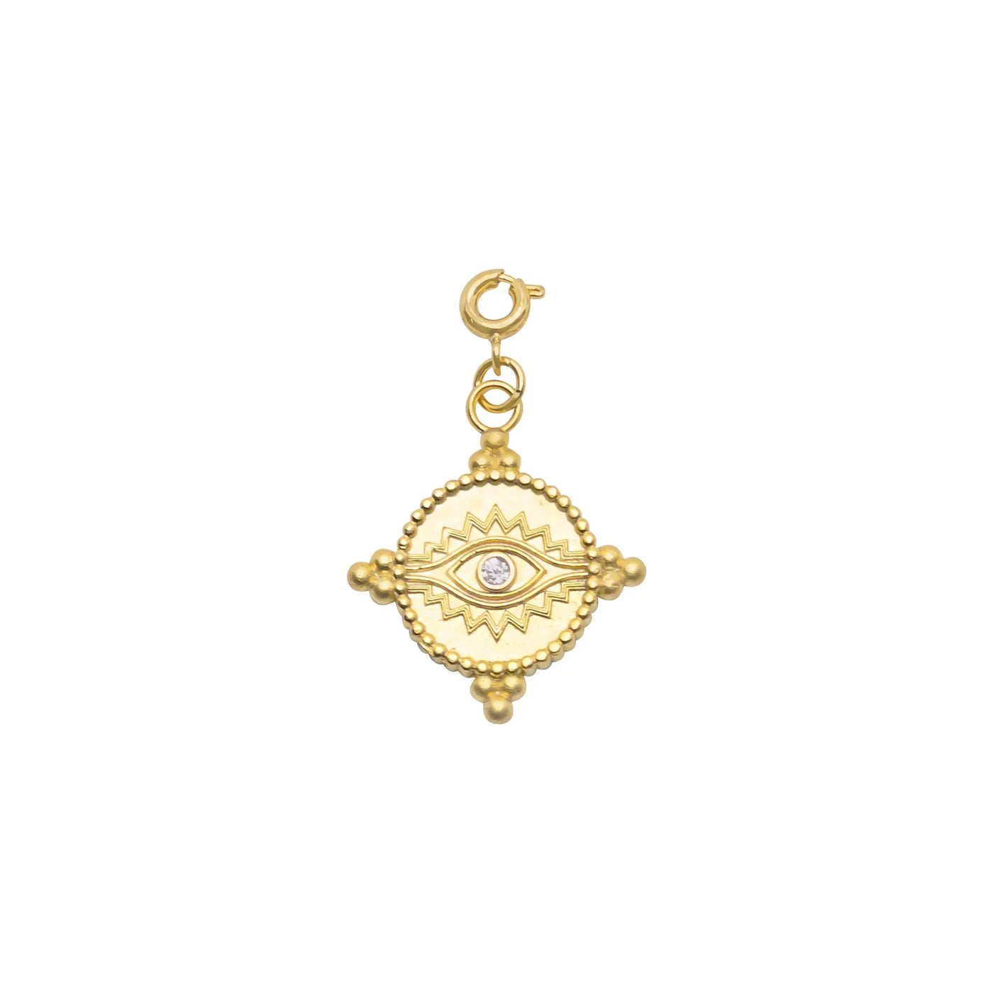 Egyptian Evil Eye Gold Charm LaCkore Couture