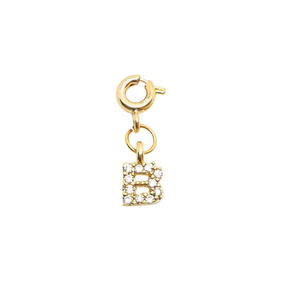 Initial B Gold Charm LaCkore Couture