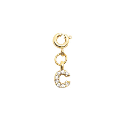 Initial C - Gold Charm LaCkore Couture