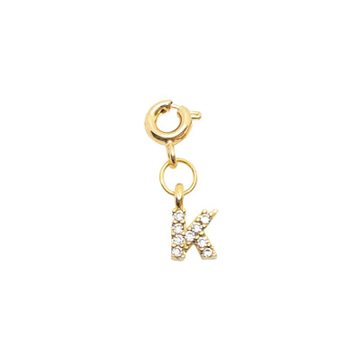Initial K - Gold Charm LaCkore Couture