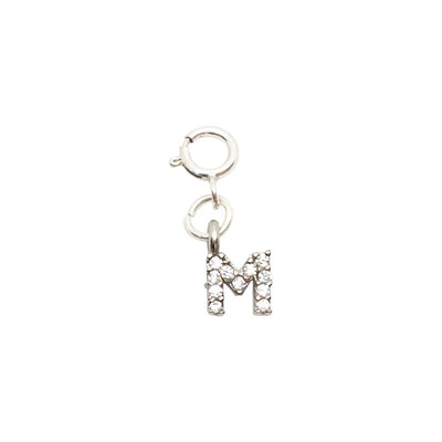 Initial M - Silver Charm LaCkore Couture