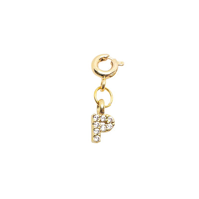 Initial P - Gold Charm LaCkore Couture