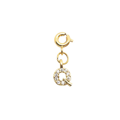 Initial Q - Gold Charm LaCkore Couture