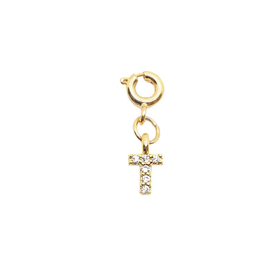 Initial T - Gold Charm LaCkore Couture