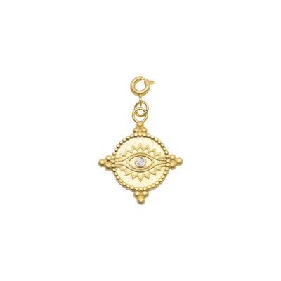 Egyptian Evil Eye Gold Charm LaCkore Couture
