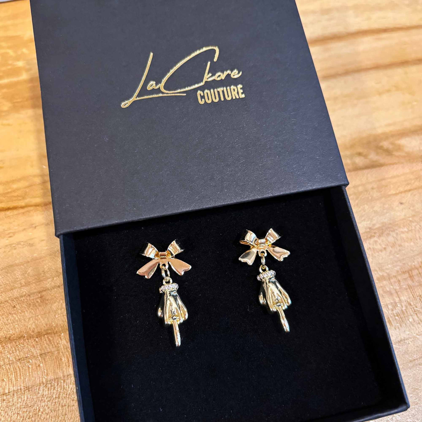 Fucking Fabulous Middle Finger Earrings LaCkore Couture