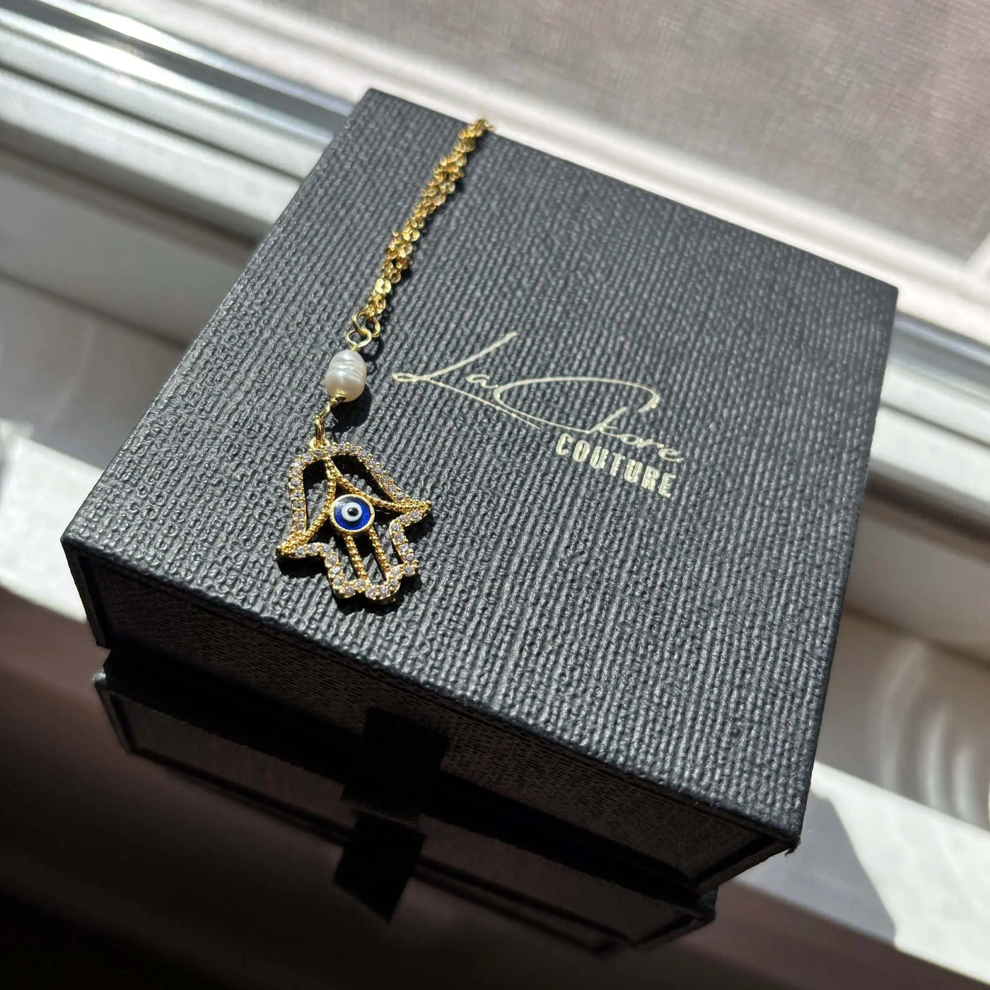 Hamsa Evil Eye Necklace LaCkore Couture