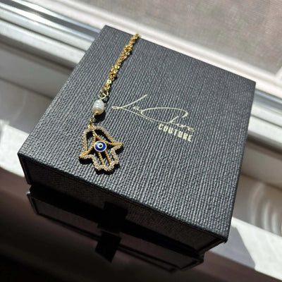 Hamsa Evil Eye Necklace LaCkore Couture