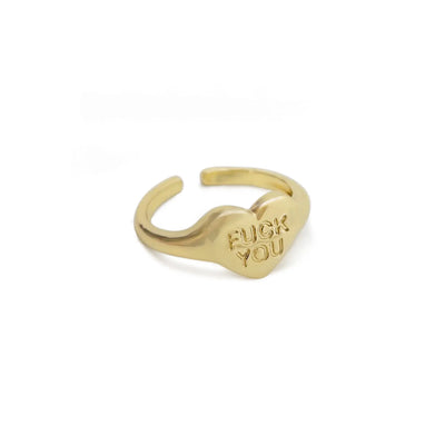 Heart-Shaped Fuck You Ring LaCkore Couture