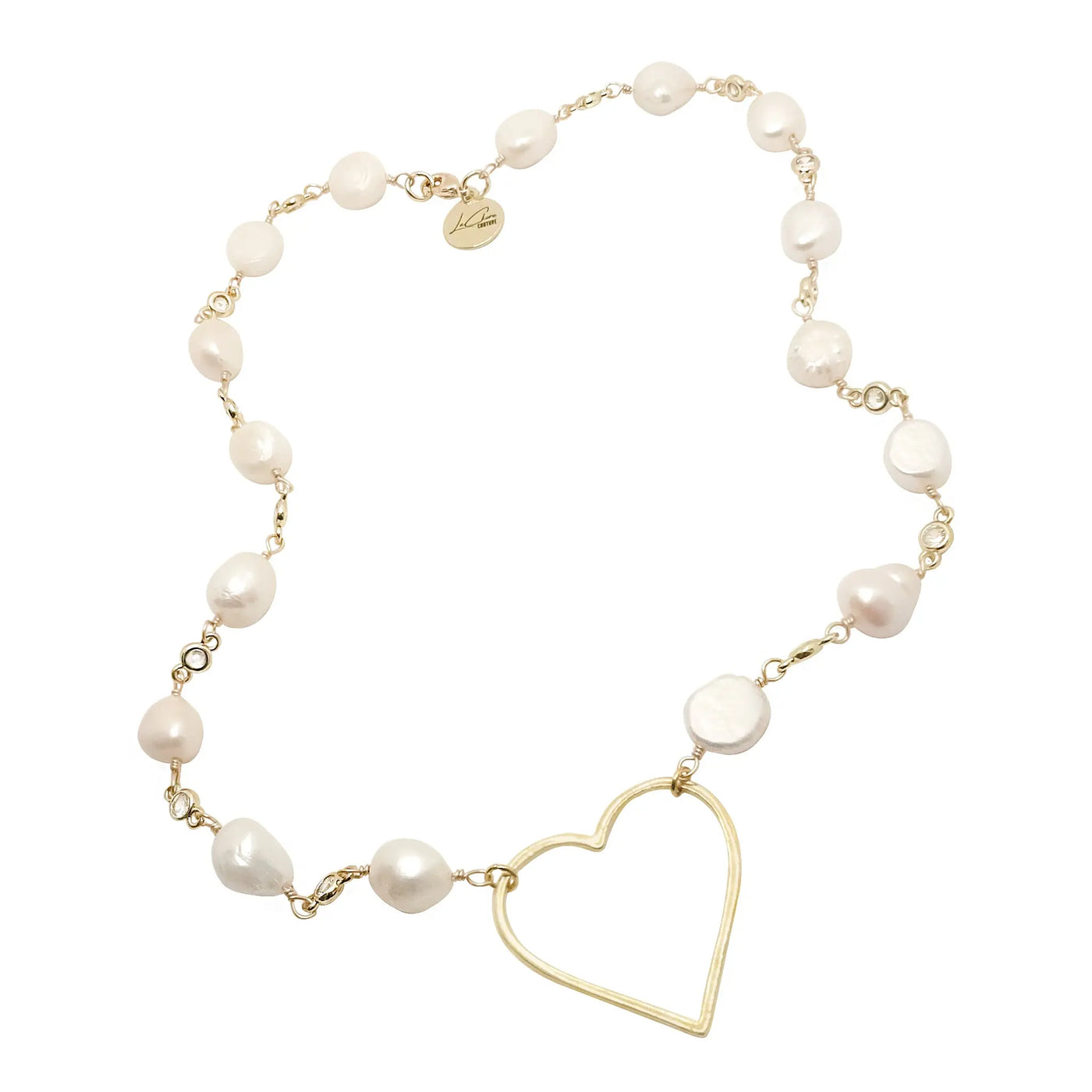 Heart You To The Moon Pearl Necklace LaCkore Couture