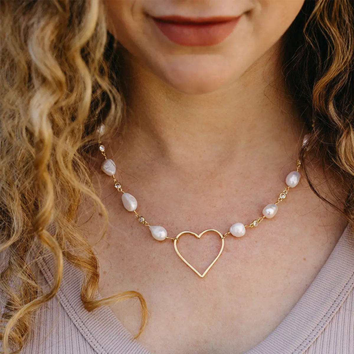 Heart You To The Moon Pearl Necklace LaCkore Couture