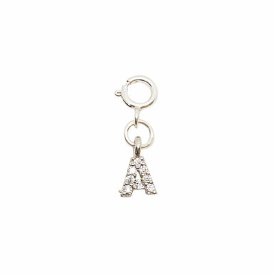 Initial A - Silver Charm LaCkore Couture