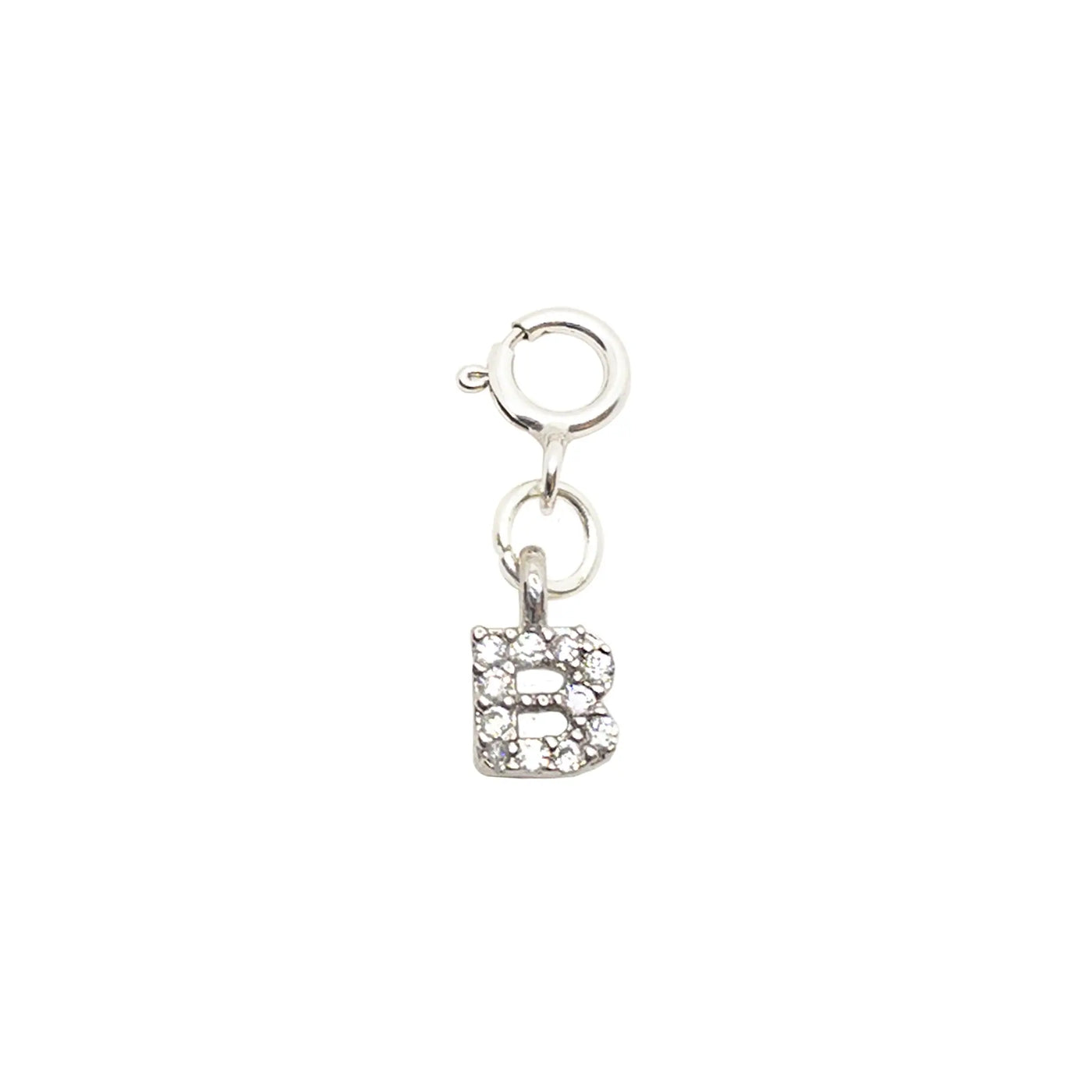 Initial B - Silver Charm LaCkore Couture