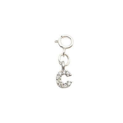 Initial C - Silver Charm LaCkore Couture