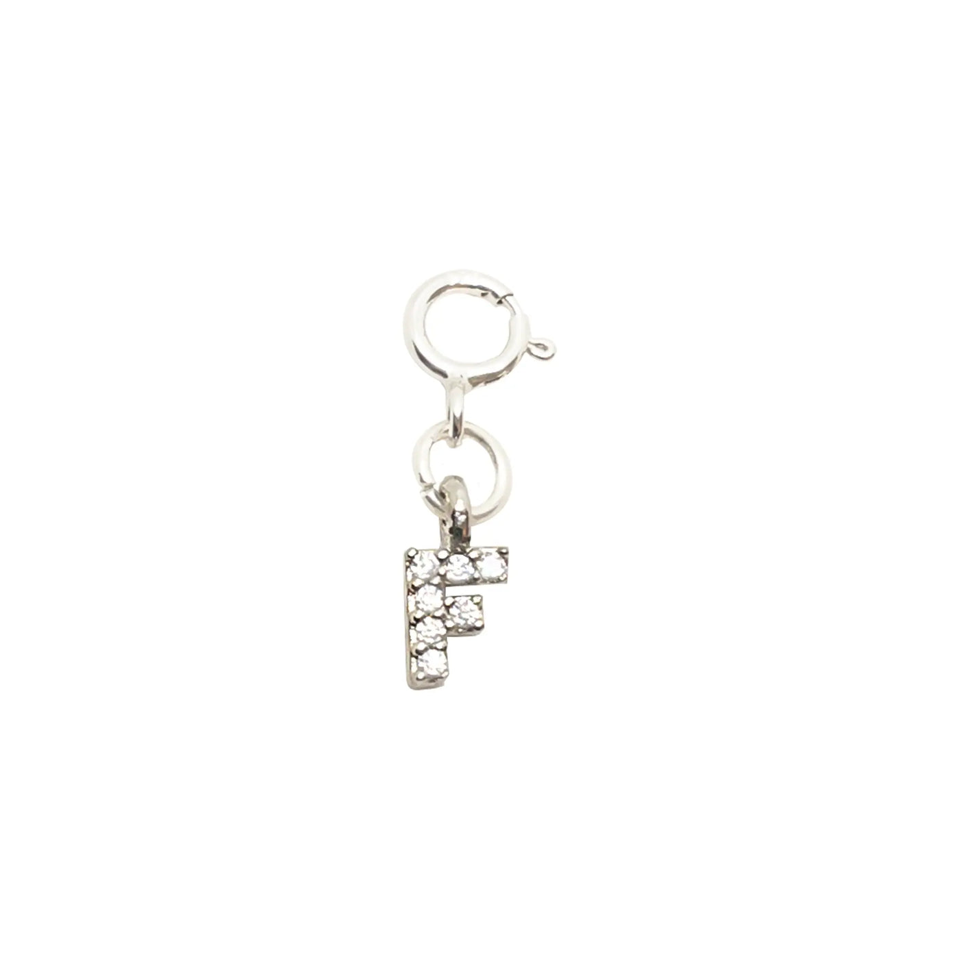 Initial F - Silver Charm LaCkore Couture
