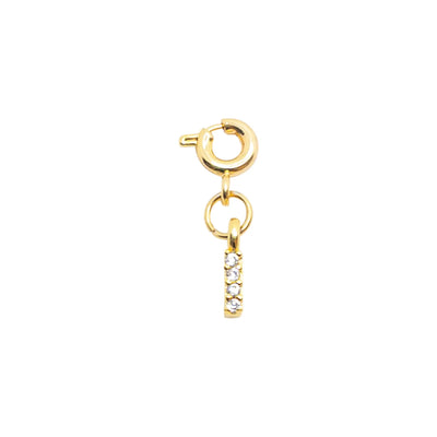 Initial I - Gold Charm LaCkore Couture