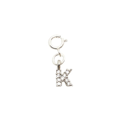Initial K - Silver Charm LaCkore Couture