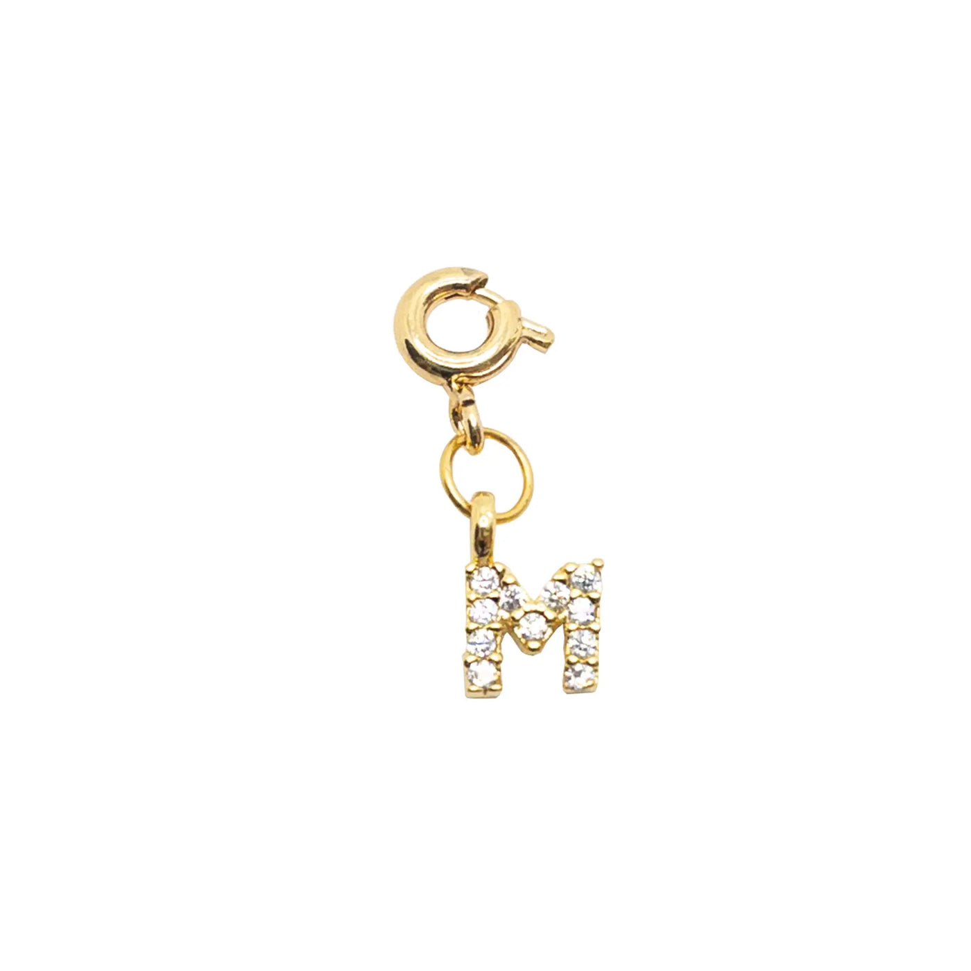 Initial M - Gold Charm LaCkore Couture