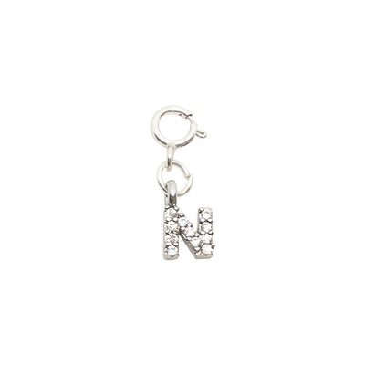 Initial N - Silver Charm LaCkore Couture