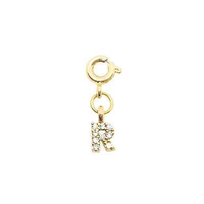 Initial R - Gold Charm LaCkore Couture