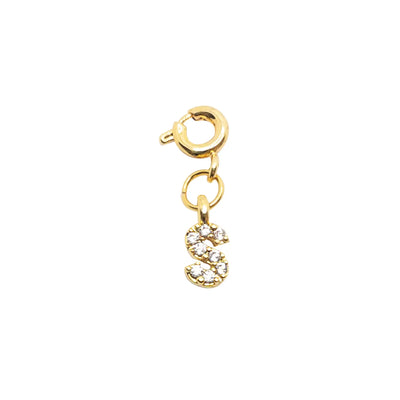 Initial S - Gold Charm LaCkore Couture