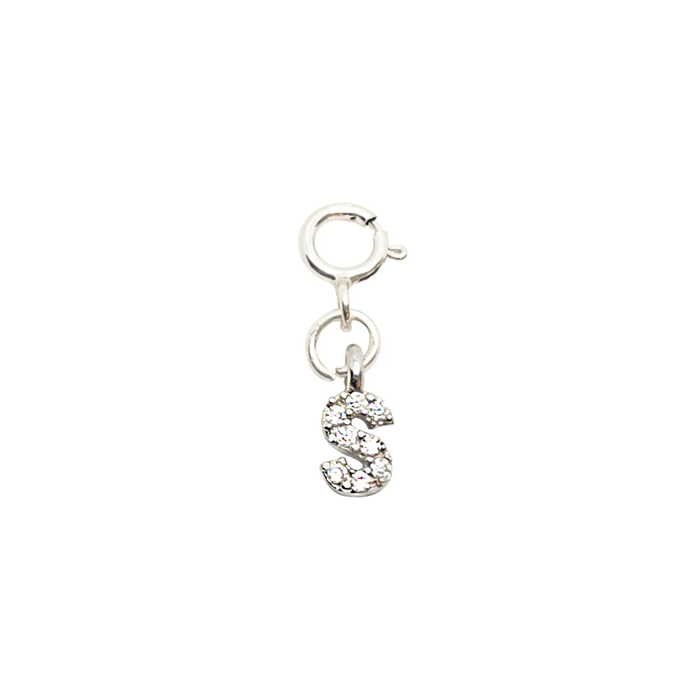 Initial S - Silver Charm LaCkore Couture