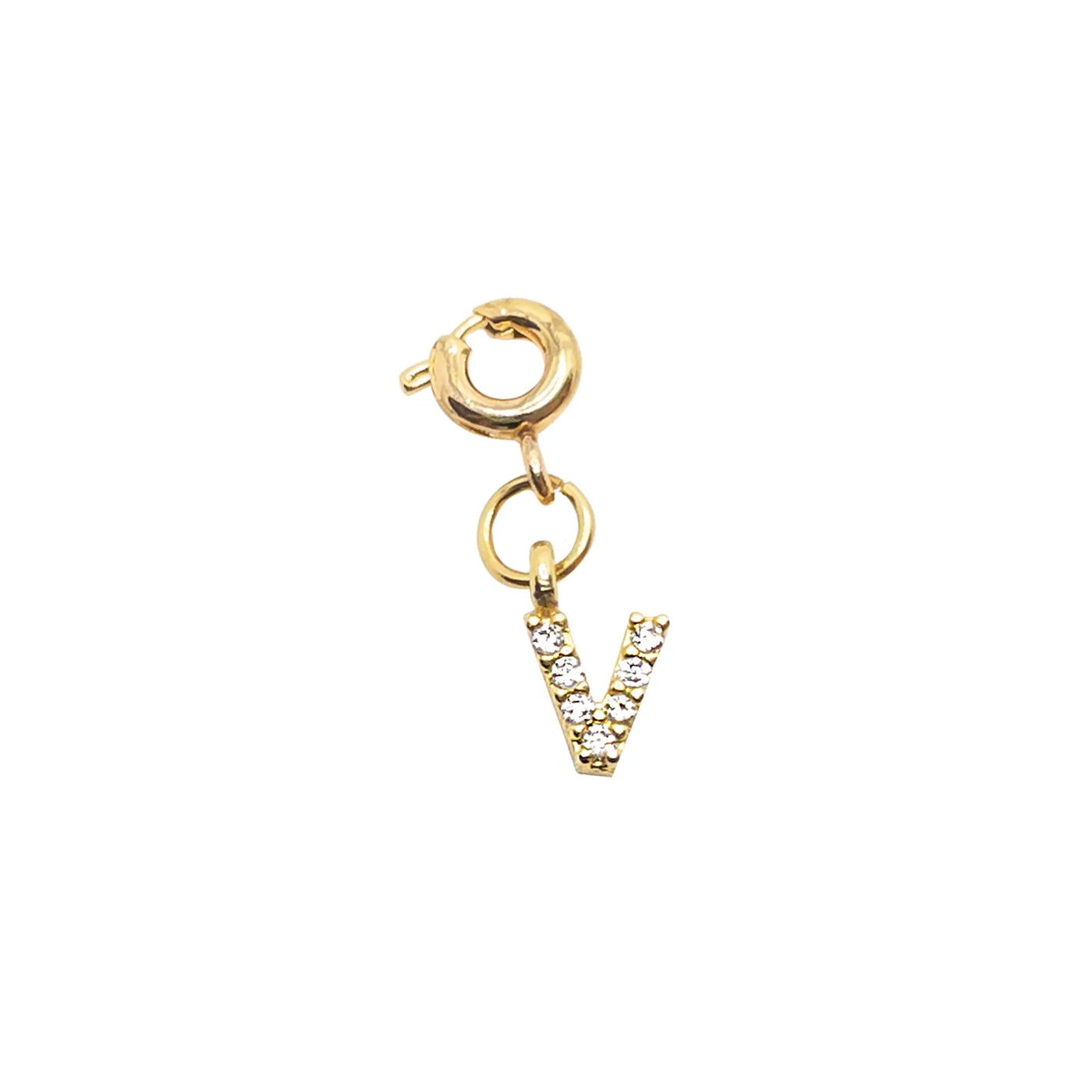 Initial V - Gold Charm LaCkore Couture