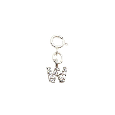 Initial W - Silver Charm LaCkore Couture