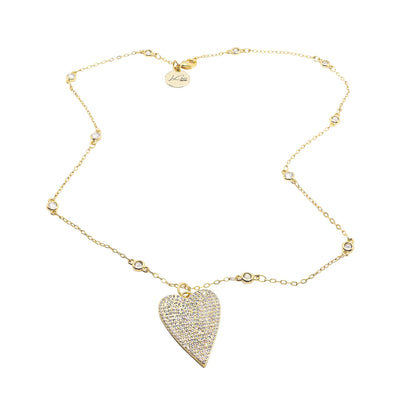 Amore Gold Heart Necklace LaCkore Couture
