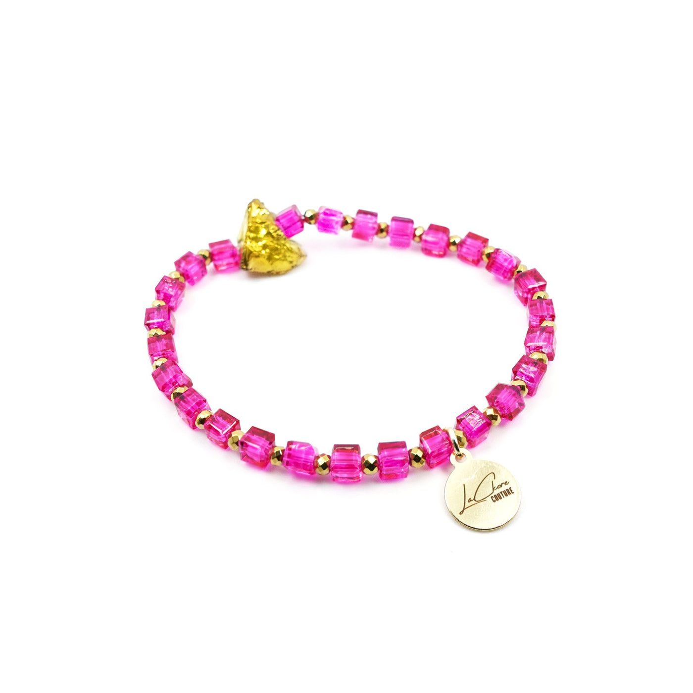 Pink Glitter Bracelet LaCkore Couture