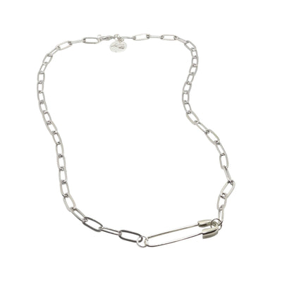 Safety Pin Lock Charm Necklace LaCkore Couture